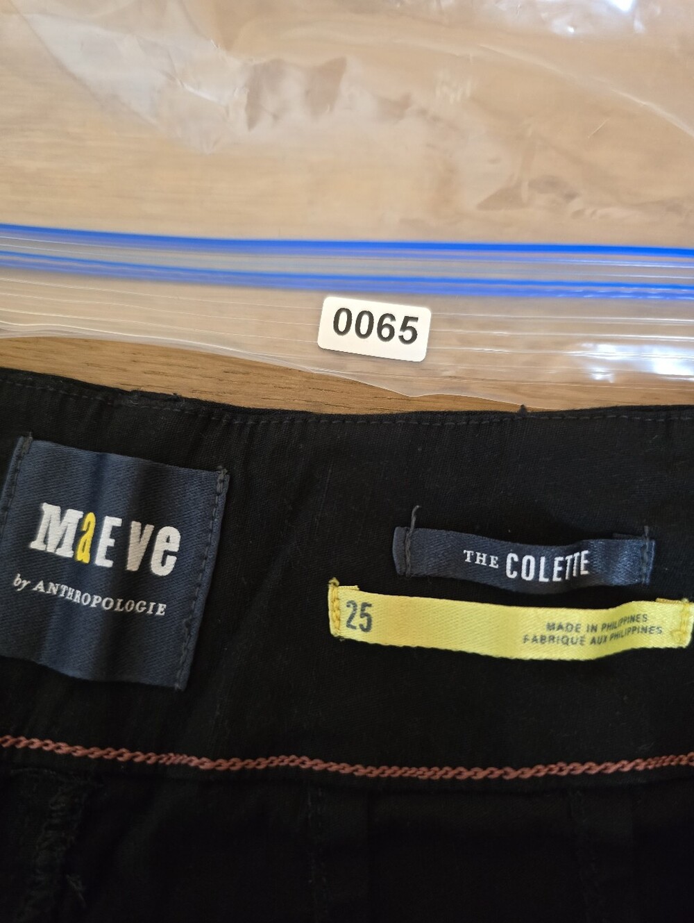 Maeve The Colette Pants Black Wide Leg Cropped High Rise Size 25 Magic Fabric - Picture 5 of 12